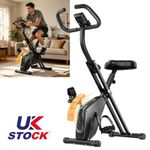 4-In-1 Folding Exercise Bike with Heart-Rate Sensor 16-Level Magnetic Resistance