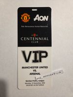 RARE VIP PASS/TICKET: Manchester Man United - Arsenal 2012/2013