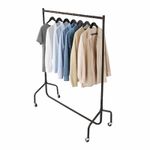 NEW 3ft Garment Clothes Rail Super Heavy Duty All Metal Black