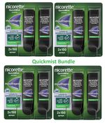 Nicorette Quickmist Freshmint Mouthspray 8 x 150 Sprays - BUNDLE - FREE DELIVERY