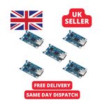 5pcs TP4056 Lithium Battery Charging Module with Protection USB-C