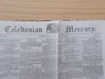ORIGINAL ANTIQUE NEWSPAPER CALEDONIAN MERCURY JULY 22nd 1822 NAPOLEON INTERVIEW