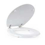 Beldray Wooden Toilet Seat Tongue & Groove Easy Clean Durable FSC, Inc Fittings