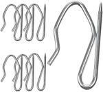 CURTAIN HOOKS METAL PIN IN PINCH PLEAT SEWING HOOKS 32mm  - PACK OF 2 up to 100