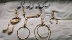 Vintage Gold Plated Dolphin Lan Bar Bathroom Accessories Set