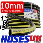 10mm Rubber Air Line Hose Reinforced High Quality 20 Bar 300PSI Compressor Pipe