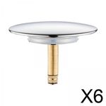 6x Drain Stopper Sink Drain Plug ,Easy to Use Plug Stopper Bathtub Plug, for