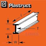 I-BEAMS 1.6mm-15.9mm RSJ strene ABS plastic polystyrene BFS PLASTRUCT