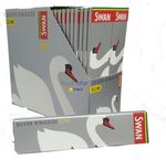 Swan Silver Kingsize Slim Cigarette Rolling Papers | Full Box of 50 Booklets
