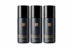 3 x Avon Black Suede Deodorant Body Spray for Men 150ml – Fresh Long Lasting