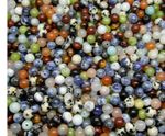 Gemstone Round Beads - Mixed - Natural Semi-Precious Crystals - 6~7mm -100 Beads