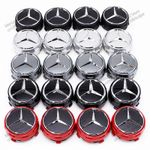 Car Wheel Center Cap Replacement Hubs Cover ABS 75MM Badge For Mercedes Benz AMG