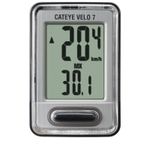 Cateye Velo 7 Wired Cycling Computer - Grey - One Size