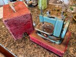 Vintage Betsy Ross Miniature ELECTRIC Sewing Machine with Case - runs well!