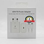 Type C Samsung 45W & with 6FT Cable Super Fast Type C Charger Adapter Plug UK