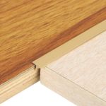 2.9Ft x 0.39" T-Molding Floor Transition Strips, Flat Divider Strip, Gold