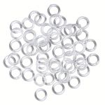 13mm Clear Plastic Roman Blind Curtain Rings 10 20 50 100 250 1000 Sewing Loop