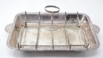 Asparagus Rack Tray With Insert Silver Plated EPNS Serving Handled Stand Holder