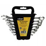 24 x Rolson 7pc Metric Combination Spanner Set 6-17mm Chrome Vanadium RRP £335
