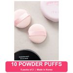 Daiso Korea Mini Powder Puff Round Makeup Puff K-Beauty 10-50 Puffs