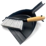Dustpan and Brush Set Bamboo Small Broom Sweeping Mini Cleaning Soft Dust Pan