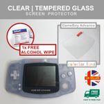 Nintendo GameBoy Advance GBA Tempered Glass Screen Protector Cover Clear Film UK