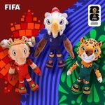  2026 FIFA World Cup Canada/Mexico/United States Mascots Plush Doll 25cm