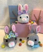 Birthday /  Easter Bunnies Chocolate Orange / Bath Bomb Cover KNITTING PATTERN