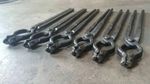 Blacksmith tongs forging metal working tong set gooseneck tongs Lot of 6 Pcs