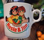 Rosie & Jim Plastic Mug 1997 Ragdoll Productions