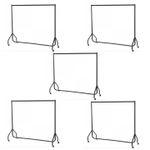 5 x SUPER HEAVY DUTY CLOTHES RAILs 6FT LONG 5FT TALL GARMENT RACKs HOME STORAGE 
