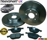 For Ford Focus MK2 Front Brake Discs And Pads Set Petrol Diesel 04 To 11 Premium