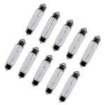 10 x 264 Festoon Bulb 12v 10w (11 x 44mm) S8.5D Interior Light Number Plate Auto
