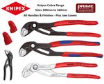 Knipex Cobra Push-Button Waterpump Multi Grip Pliers Grips 100-560mm Choose