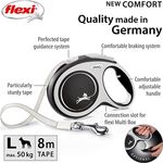Flexi New Comfort Retractable Tape Dog Extending Leash XS, Small Medium Large