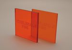 Orange Tint Fluorescent Perspex Acrylic Plastic Frost- Various Thicknesses