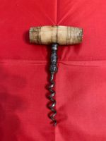 Antique Victorian Bone Handled Double Twist Corkscrew Without Brush