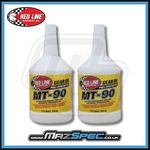 Red Line MT-90 75W90 GL-4 Manual Transmission Gear Oil 1 US Quart 0.946L x2 Pack