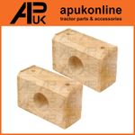 2x Wooden Bearing 039-25 for Twose Oak Wood Timber Block Ground Ballast Roller
