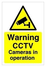 Warning CCTV Cameras in operation Safety sign PVC Sticker Dibond