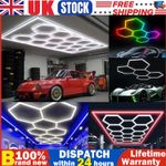 5/14 Hexagon LED Lighting Detailing Garage Workshop Retail Car Showroom RGB