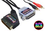 Commodore Amiga A500 A600 A1200 A2000 GOLD RGB SCART CABLE TV Video Lead 2mtr