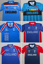 England Cricket ODI Shirts 1992, 1996, 1999, 2003, 2007, 2011, 2015, 2019 UK