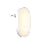 LED Night light socket Dimmable Plug in Kid Warm light w/ twilight sensor Room