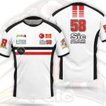Marco Simoncelli Italian MotoGP Legend "Super Sic" T Shirt - New - 3 Designs