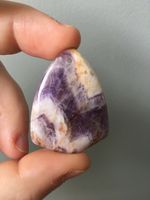 Marble Amethyst Shield / Protector Pendant SW285
