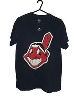 Cleveland Indians Chief Wahoo Tshirt Size S Majestic  MLB #704