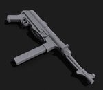 MP40 Machine Gun Rifle 1:1 BRIGHT COLOUR 3D PRINT Replica NOT Functional