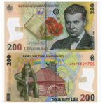 2024 Romania 200 Lei Polymer P122 New UNC Banknotes