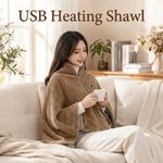 USB Powered USB Heating Shawl Washable Heating Blanket  Outdoor Camping